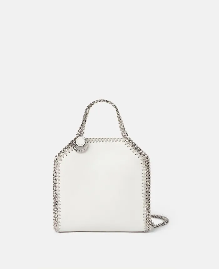 Women Iconic Falabella Stella McCartney Falabella Tiny Tote Bag Magnolia White Women Iconic Falabella Stella McCartney Falabella Tiny Tote Bag Magnolia White