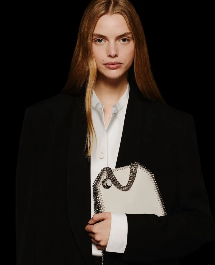 Women Iconic Falabella Stella McCartney Falabella Tiny Tote Bag Magnolia White