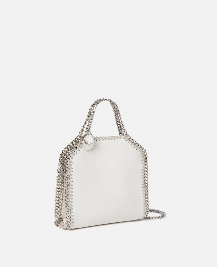 Women Iconic Falabella Stella McCartney Falabella Tiny Tote Bag Magnolia White