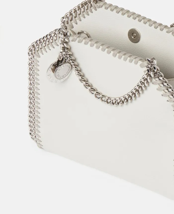 Women Iconic Falabella Stella McCartney Falabella Tiny Tote Bag Magnolia White