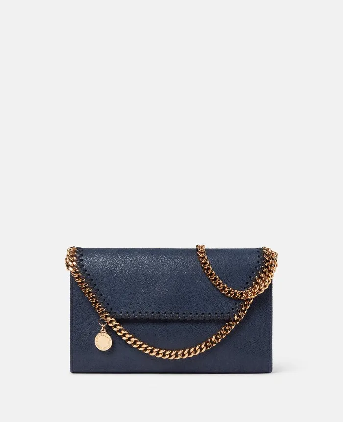 Women Iconic Falabella Stella McCartney Falabella Wallet Crossbody Bag Indigo Moon Women Iconic Falabella Stella McCartney Falabella Wallet Crossbody Bag Indigo Moon