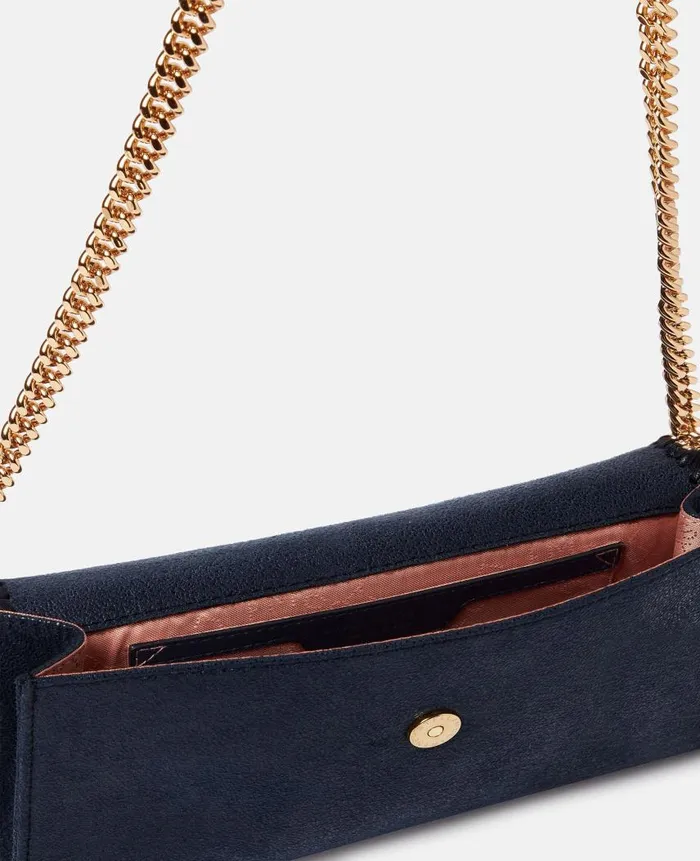 Women Iconic Falabella Stella McCartney Falabella Wallet Crossbody Bag Indigo Moon