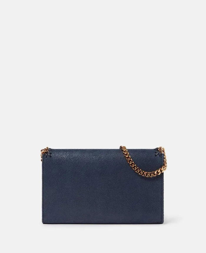 Women Iconic Falabella Stella McCartney Falabella Wallet Crossbody Bag Indigo Moon