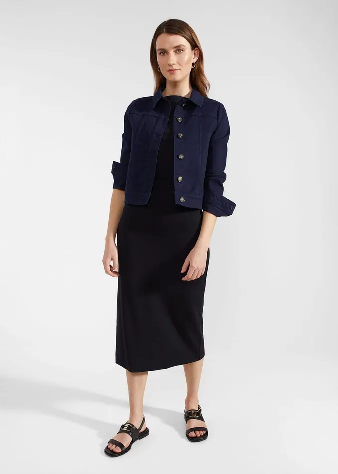 Women Iliana Jersey Dress Navy Hobbs Dresses and Jumpsuits