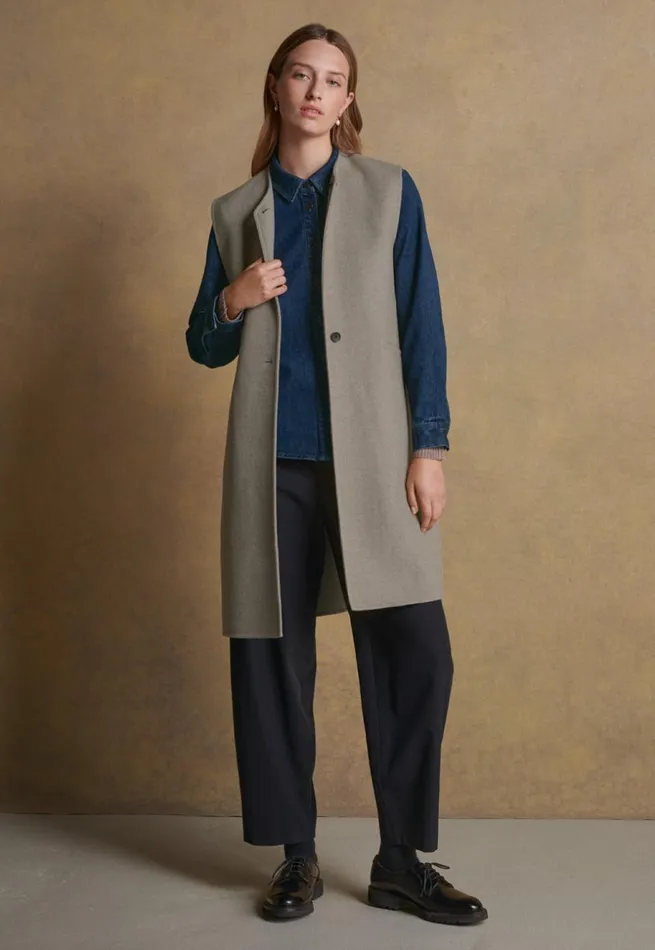Women Indigodyed Overshirt Dark Denim Poetry Fashion Shirts and Tunics