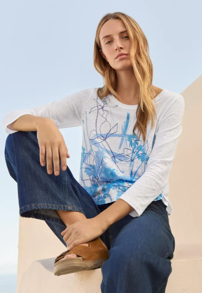 Women Indigo Straightleg Jeans Poetry Fashion Trousers and Shorts
