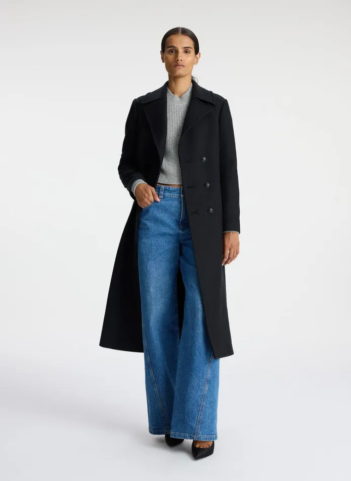 Women Jackets and Coats ALC Kensington Wool Coat Deep Navy
