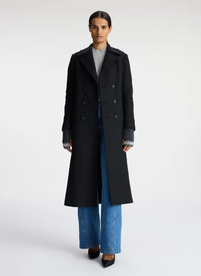 Women Jackets and Coats ALC Kensington Wool Coat Deep Navy