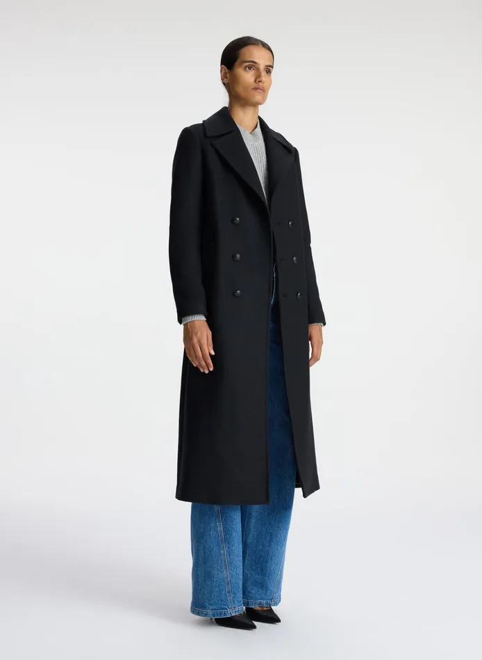 Women Jackets and Coats ALC Kensington Wool Coat Deep Navy