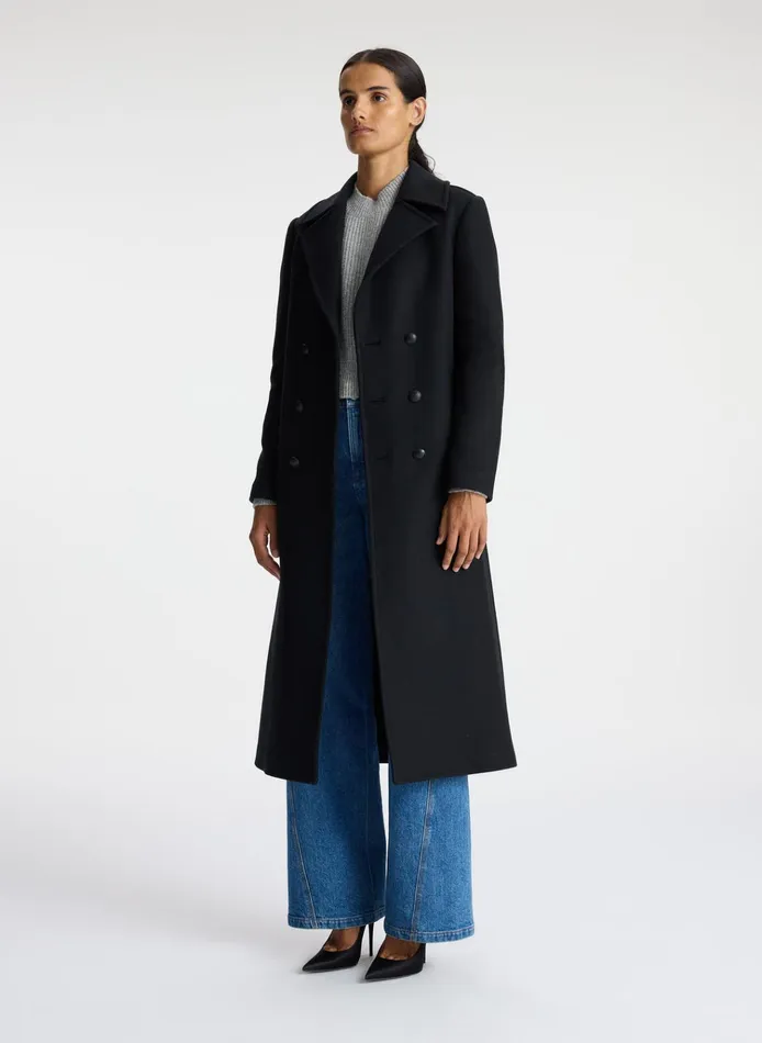 Women Jackets and Coats ALC Kensington Wool Coat Deep Navy