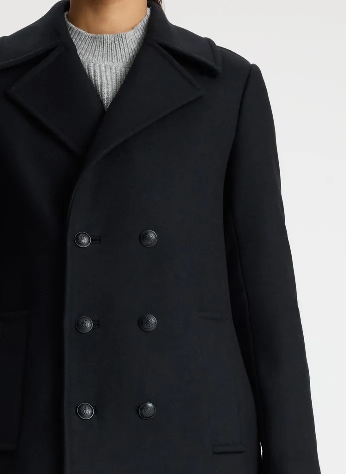 Women Jackets and Coats ALC Kensington Wool Coat Deep Navy