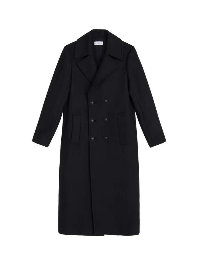 Women Jackets and Coats ALC Kensington Wool Coat Deep Navy