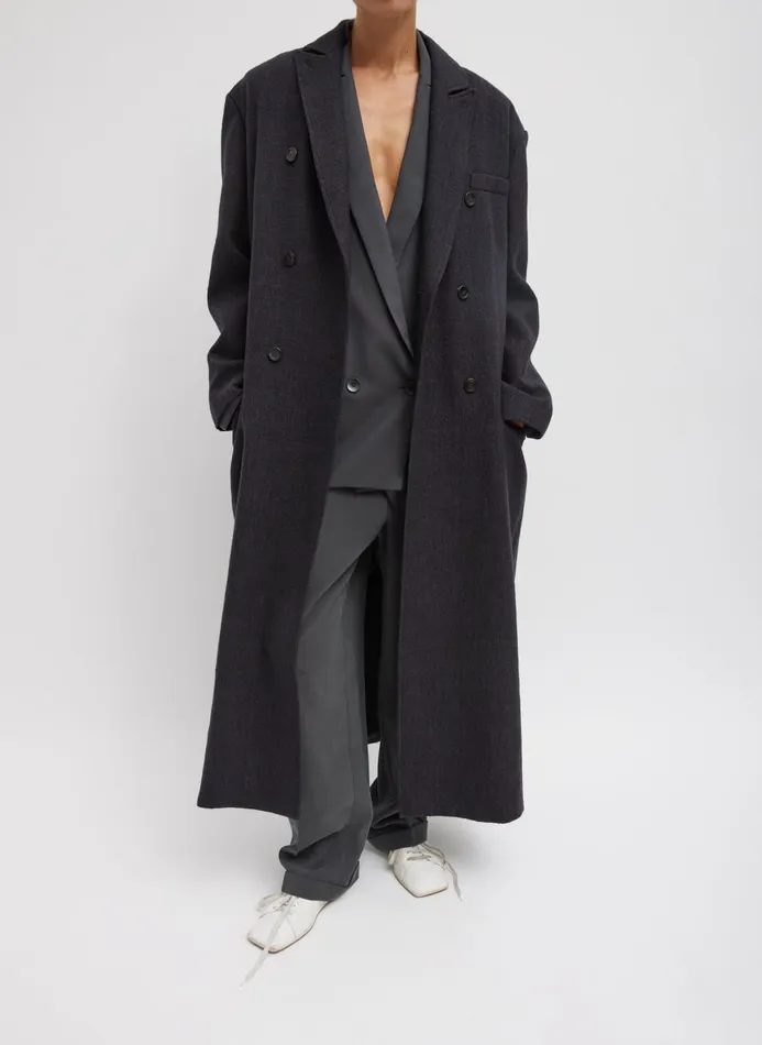 Women Jackets and Outerwear Tibi Kian Glenplaid Maxi Tux Coat Grey Multi
