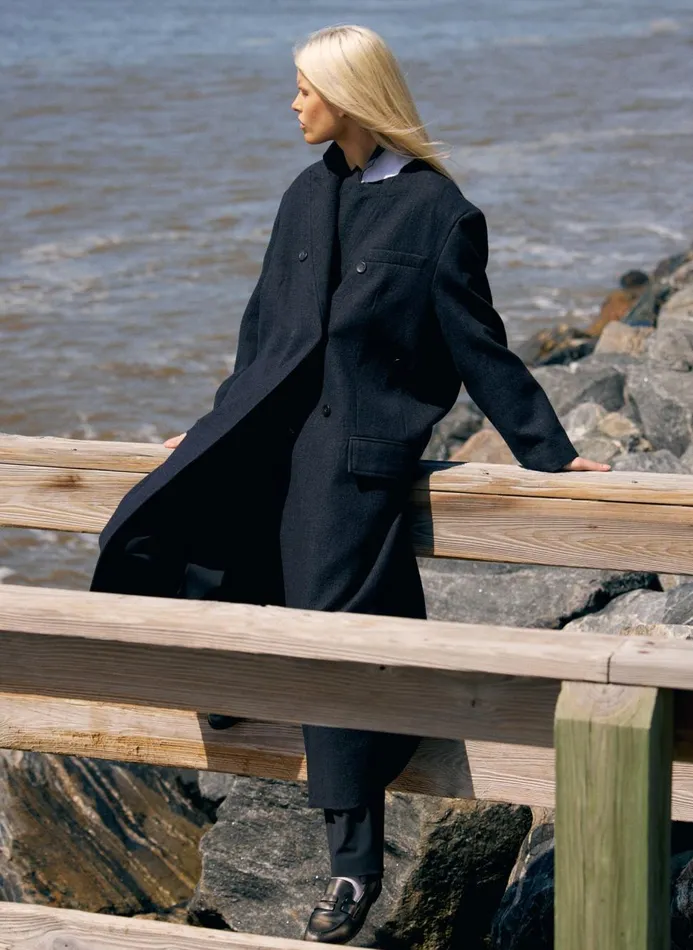 Women Jackets and Outerwear Tibi Kian Glenplaid Maxi Tux Coat Grey Multi