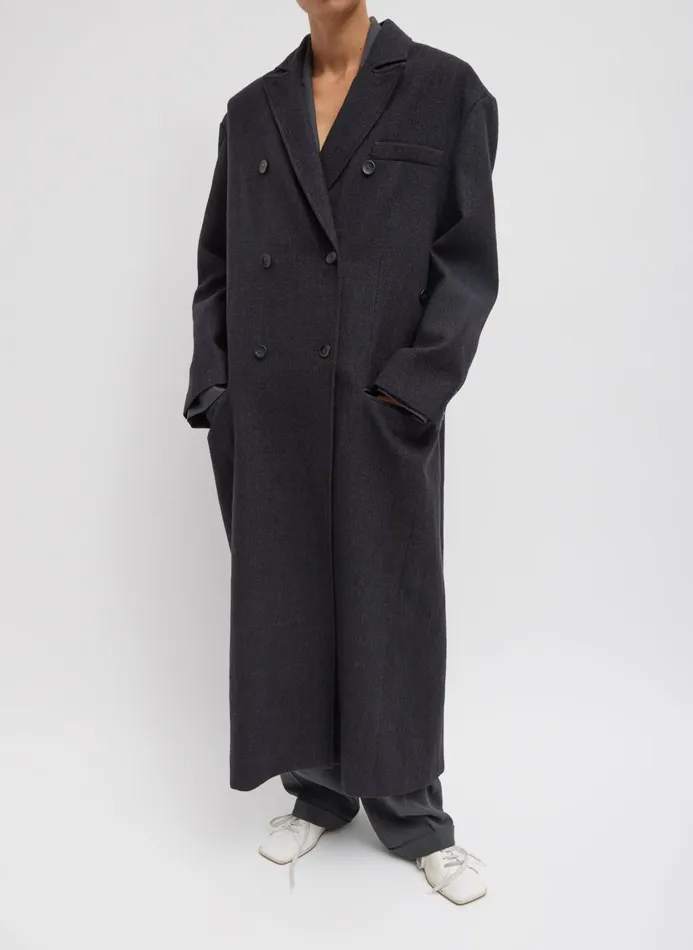 Women Jackets and Outerwear Tibi Kian Glenplaid Maxi Tux Coat Grey Multi