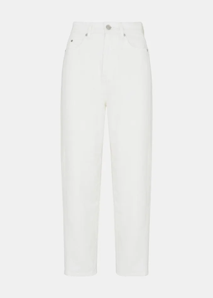 Women Jeans Whistles White Authentic Barrel Leg Jean