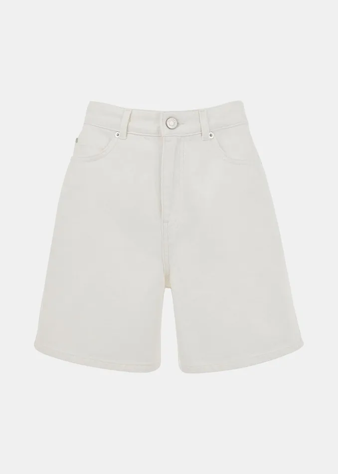 Women Jeans Whistles White Authentic Denim Short