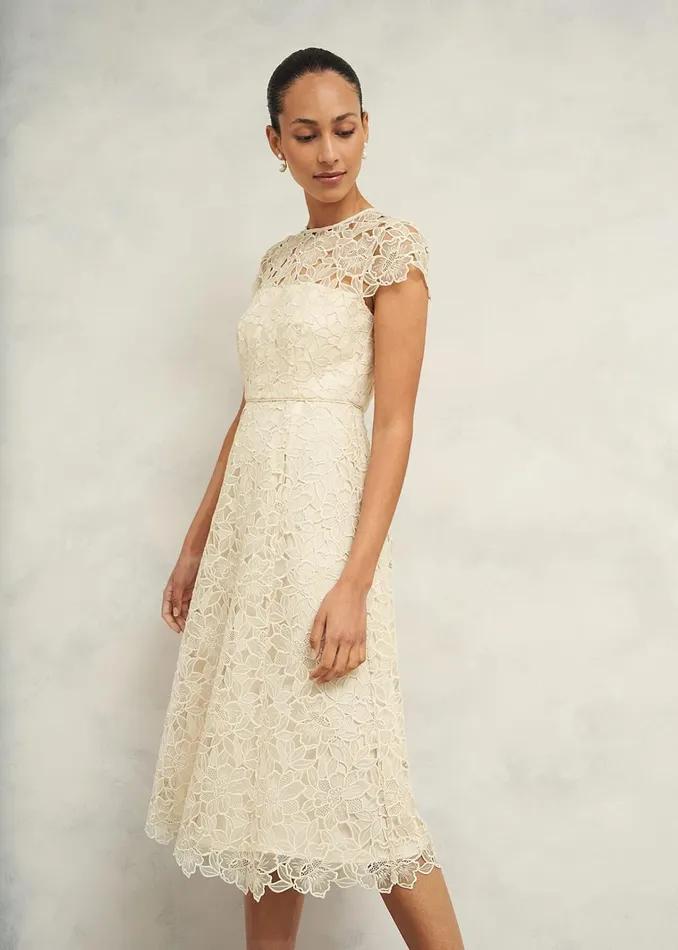 Women Johanna Lace Dress Oyster Hobbs Dresses and Jumpsuits