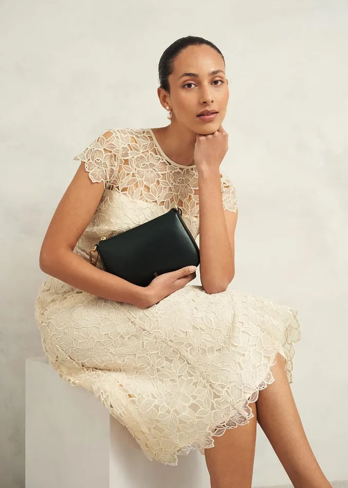 Women Johanna Lace Dress Oyster Hobbs Dresses and Jumpsuits