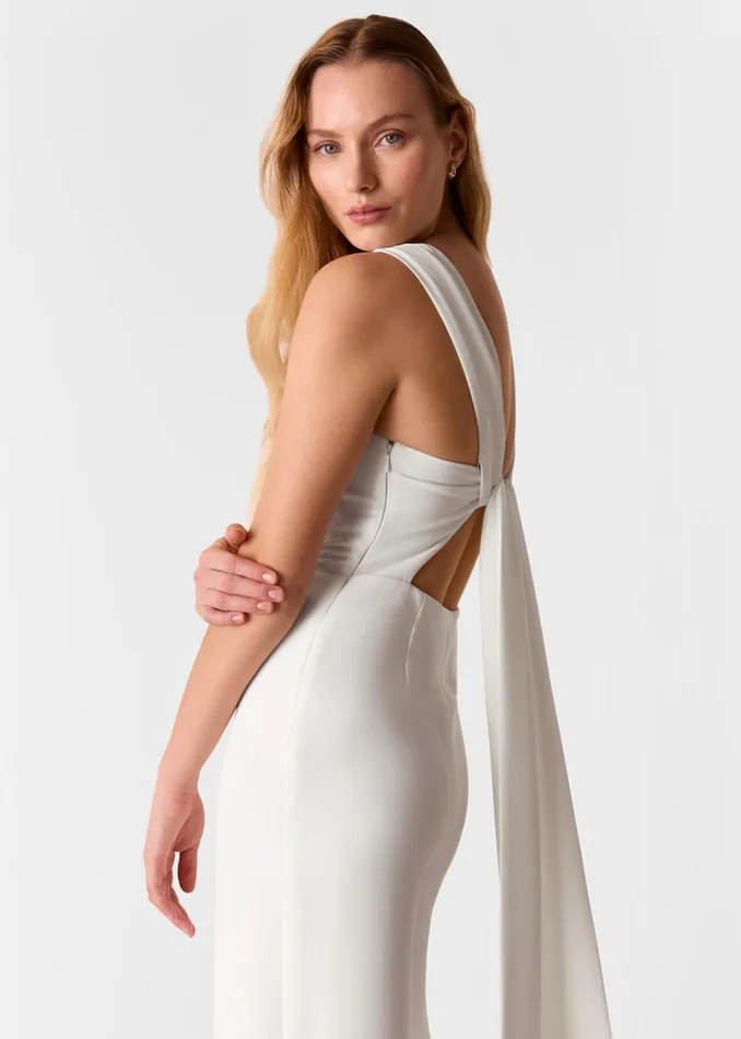 Women Jumpsuits Whistles Ivory Tie Back Bridal Jumpsuit
