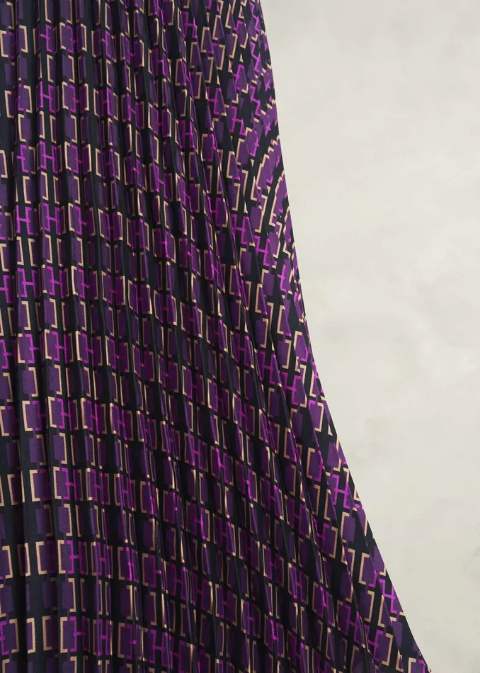 Women Kayla Pleated Skirt Purple Multi Hobbs Skirts