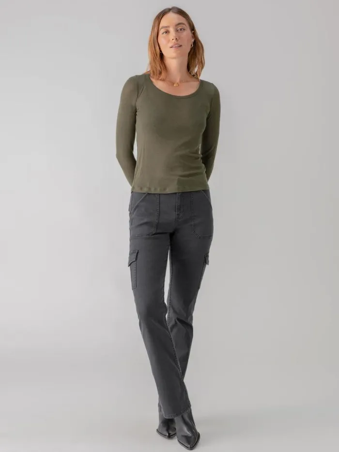Women Keep It Simple Tee Dark Olive Sanctuary Clothing Tees and Tops