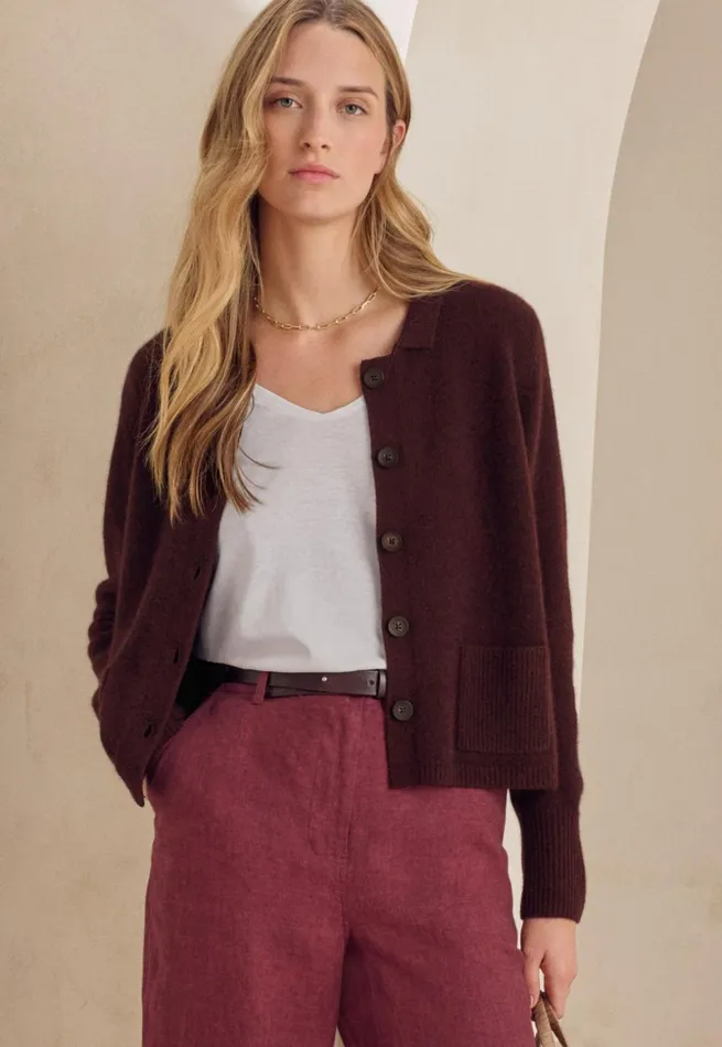 Women Knitted Jacket Blackberry Poetry Fashion Jackets and Coats