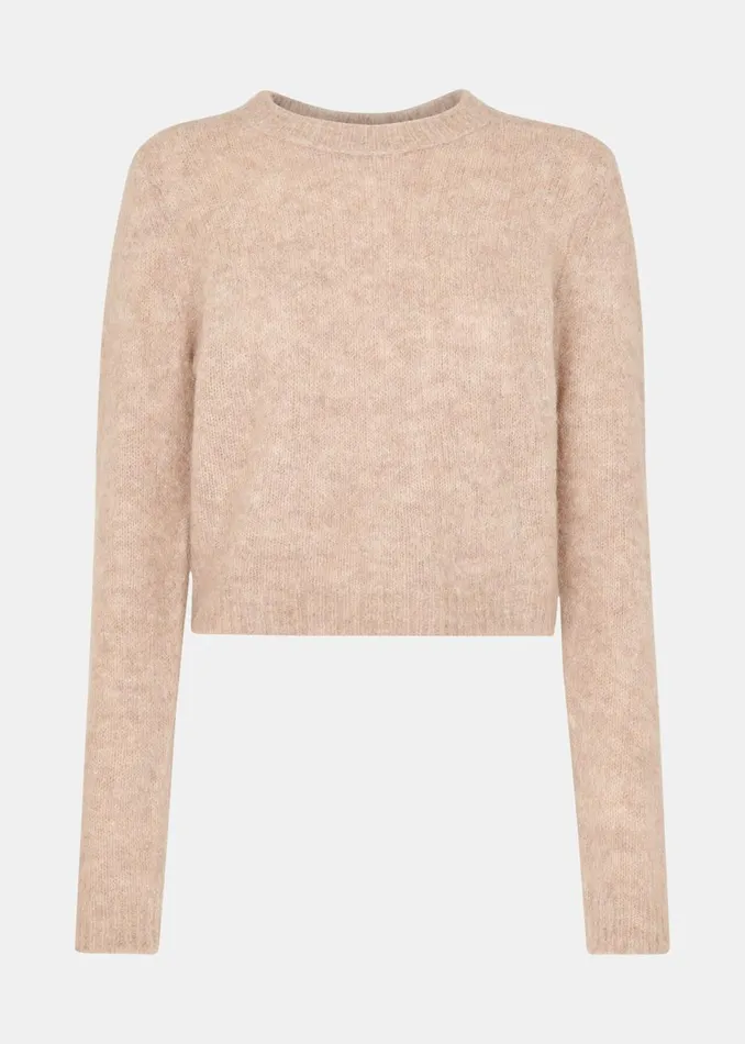 Women Knitwear and Cashmere Whistles Neutral Alpaca Mix Fluffy Knit