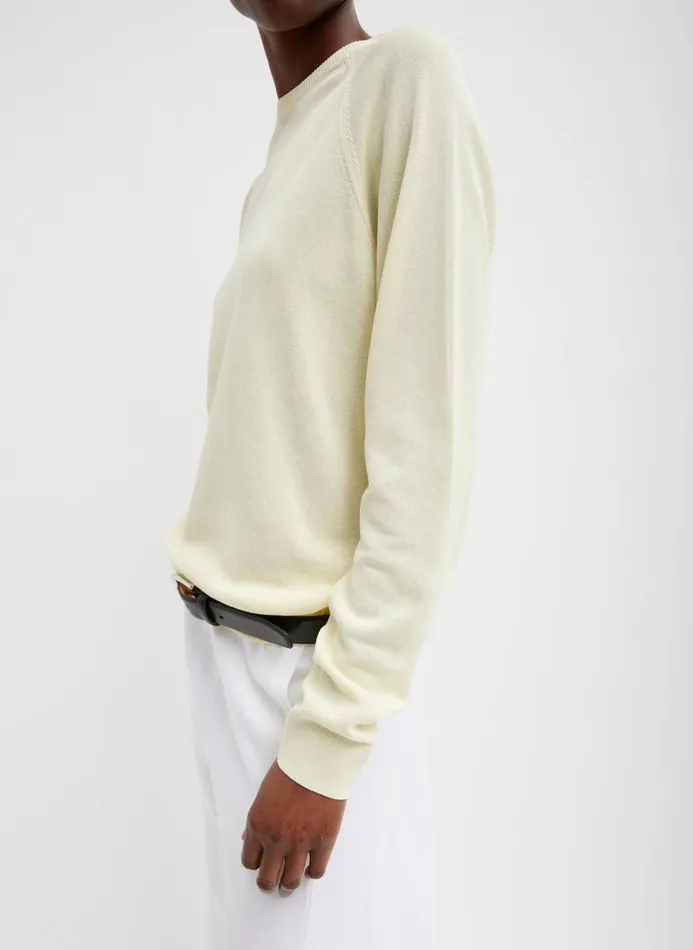 Women Knitwear and Sweatshirts Tibi Crispy Sweater Pullover Butter