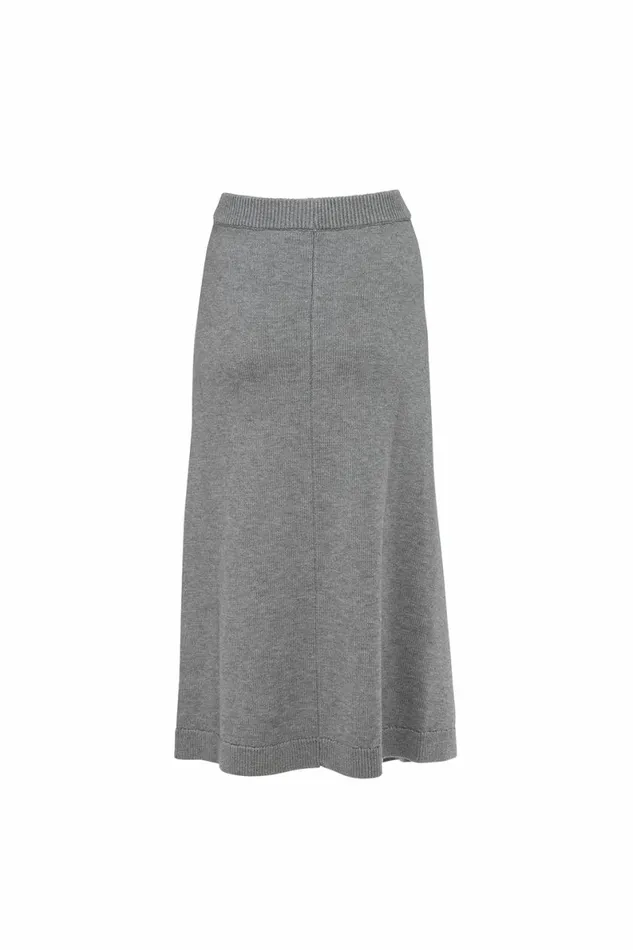 Women Knitwear DODO BAR OR Freddie Skirt Gray