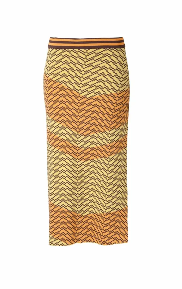 Women Knitwear DODO BAR OR Kenya Skirt Yellow Orange Combo