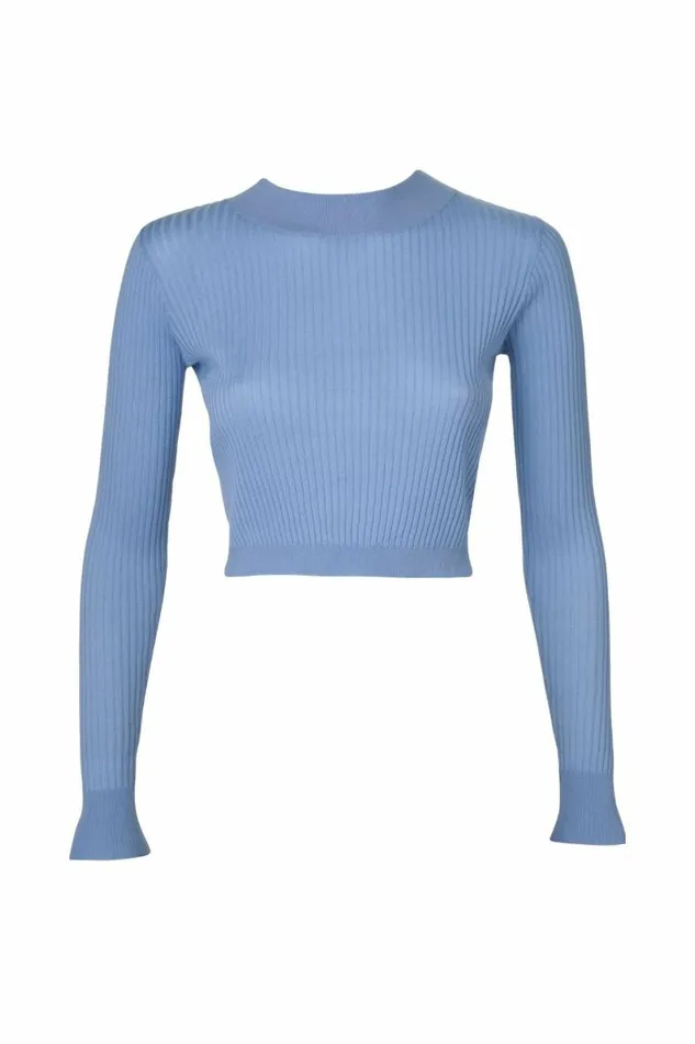Women Knitwear DODO BAR OR Rita Top Light Blue