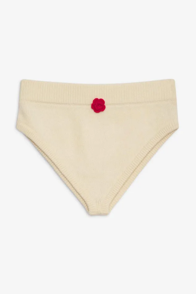 Women Knitwear For Love and Lemons Ellie Knit Panty White Women Knitwear For Love and Lemons Ellie Knit Panty White