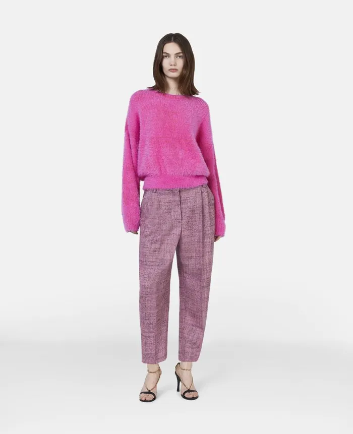 Women Knitwear Stella McCartney Fluffy Knit Jumper Pink