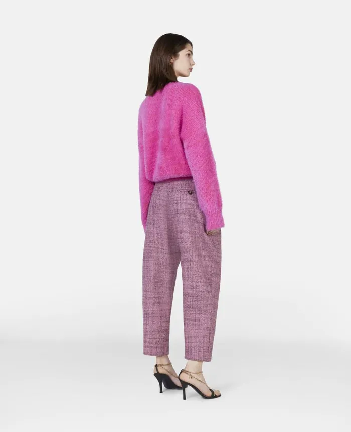 Women Knitwear Stella McCartney Fluffy Knit Jumper Pink