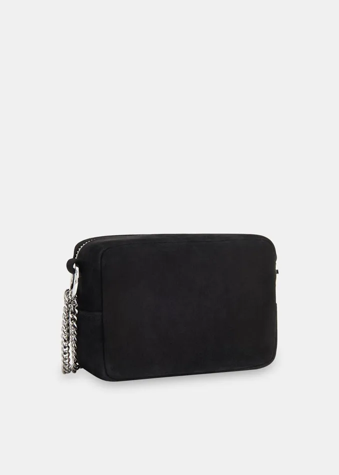 Women Leather Whistles Black Bibi Suede Mini Bag