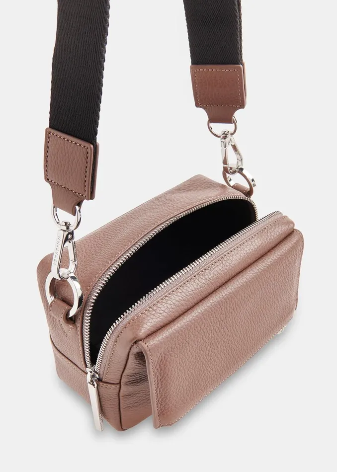 Women Leather Whistles Tobacco Bibi Crossbody Bag