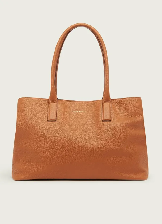 Women Lillian Tan Tumbled Leather Tote Bag LKBennett Tote Bags Women Lillian Tan Tumbled Leather Tote Bag LKBennett Tote Bags