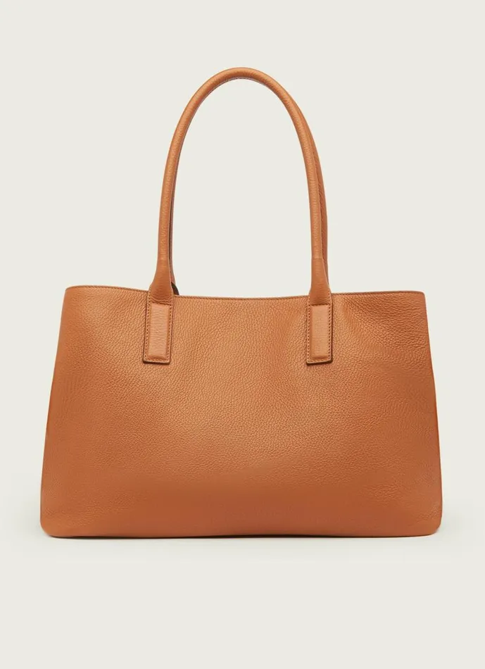 Women Lillian Tan Tumbled Leather Tote Bag LKBennett Tote Bags Women Lillian Tan Tumbled Leather Tote Bag LKBennett Tote Bags