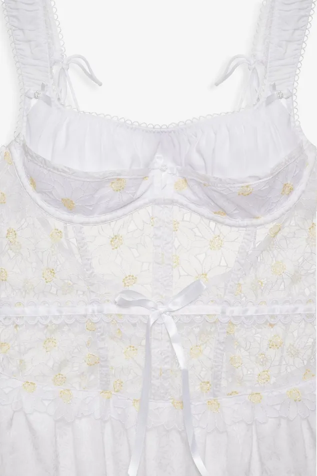 Women Lingerie For Love and Lemons Christy Slip Dress White Women Lingerie For Love and Lemons Christy Slip Dress White