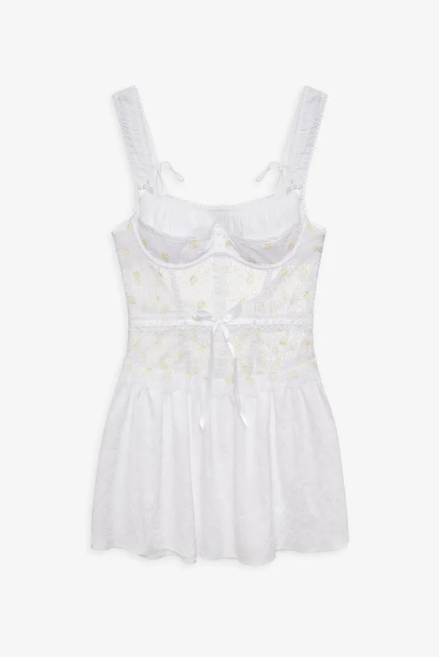 Women Lingerie For Love and Lemons Christy Slip Dress White Women Lingerie For Love and Lemons Christy Slip Dress White