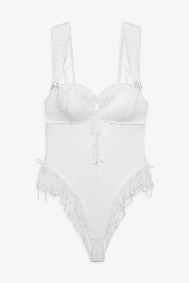 Women Lingerie For Love and Lemons Dahlia Teddy White Women Lingerie For Love and Lemons Dahlia Teddy White
