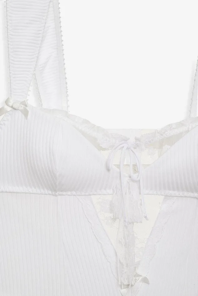 Women Lingerie For Love and Lemons Dahlia Teddy White Women Lingerie For Love and Lemons Dahlia Teddy White