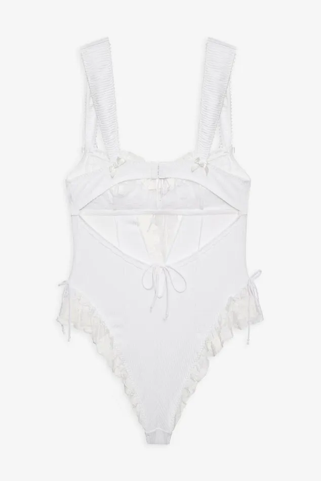 Women Lingerie For Love and Lemons Dahlia Teddy White Women Lingerie For Love and Lemons Dahlia Teddy White