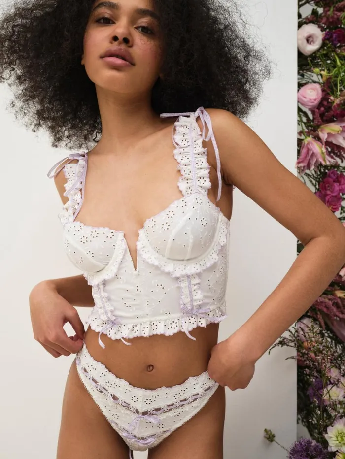 Women Lingerie For Love and Lemons Daisy Eyelet Panty Lavender Women Lingerie For Love and Lemons Daisy Eyelet Panty Lavender