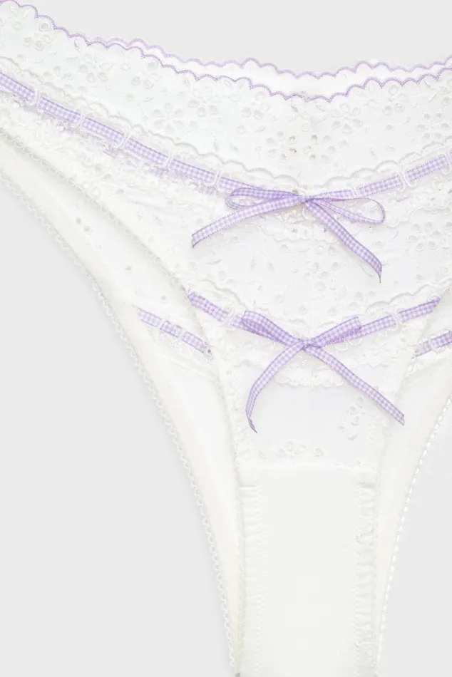 Women Lingerie For Love and Lemons Daisy Eyelet Panty Lavender Women Lingerie For Love and Lemons Daisy Eyelet Panty Lavender
