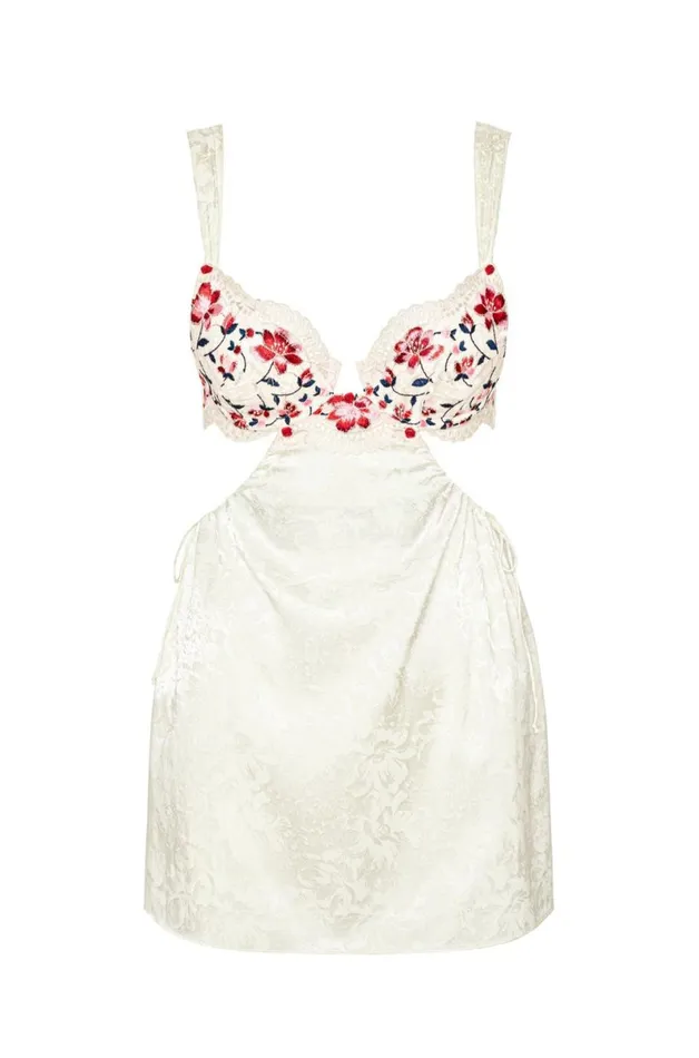 Women Lingerie For Love and Lemons Festival Rose Slip Dress Ivory Women Lingerie For Love and Lemons Festival Rose Slip Dress Ivory