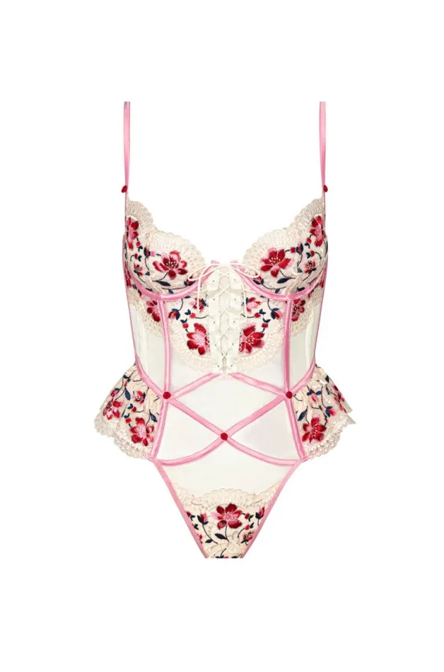 Women Lingerie For Love and Lemons Festival Rose Teddy Ivory Women Lingerie For Love and Lemons Festival Rose Teddy Ivory