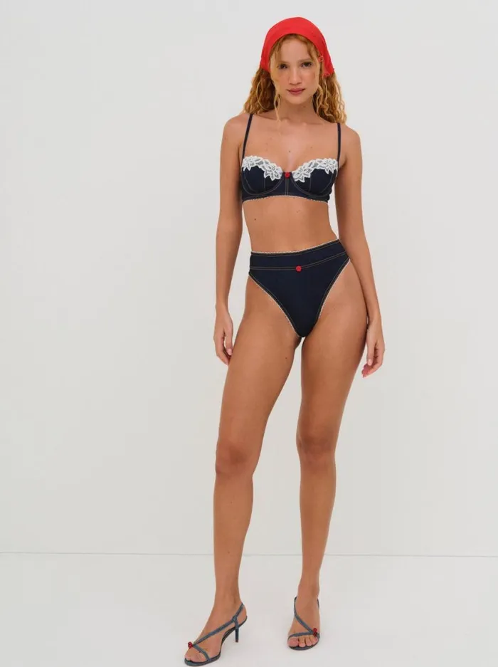Women Lingerie For Love and Lemons Iris Underwire Bra Blue Women Lingerie For Love and Lemons Iris Underwire Bra Blue