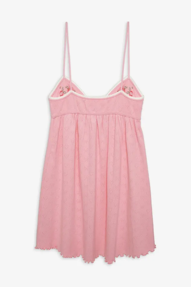 Women Lingerie For Love and Lemons Isabel Knit Slip Dress Pink Women Lingerie For Love and Lemons Isabel Knit Slip Dress Pink